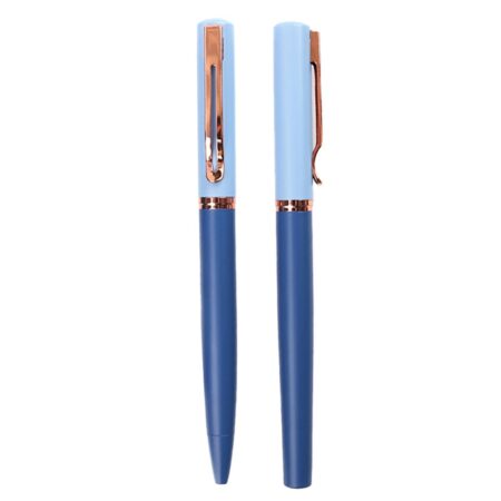 ROLLER+TÜKENMEZ KALEM, METAL KİŞİYE ÖZEL 4522 LACİVERT