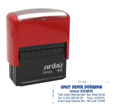Sırdaş 912 Kişiye Özel Firma ve Şirket Kaşesi