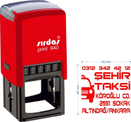 Sırdaş 940 Kişiye Özel Firma ve Şirket Kaşesi