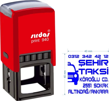 Sırdaş 940 Kişiye Özel Firma ve Şirket Kaşesi