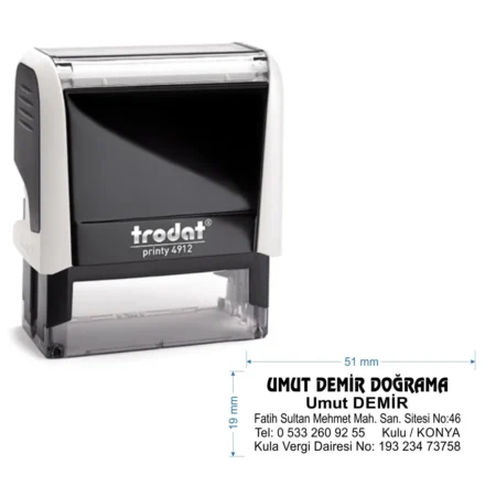 Trodat 4912 Kişiye Özel Firma ve Şirket Kaşesi