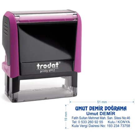 Trodat 4912 Kişiye Özel Firma ve Şirket Kaşesi