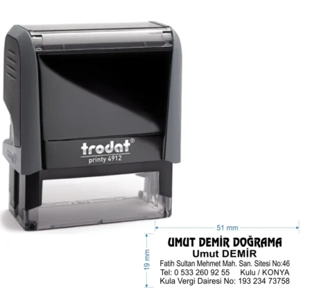 Trodat 4912 Kişiye Özel Firma ve Şirket Kaşesi