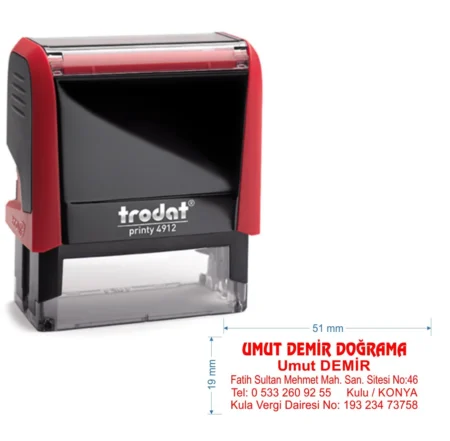 Trodat 4912 Kişiye Özel Firma ve Şirket Kaşesi