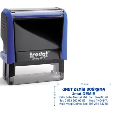 Trodat 4912 Kişiye Özel Firma ve Şirket Kaşesi