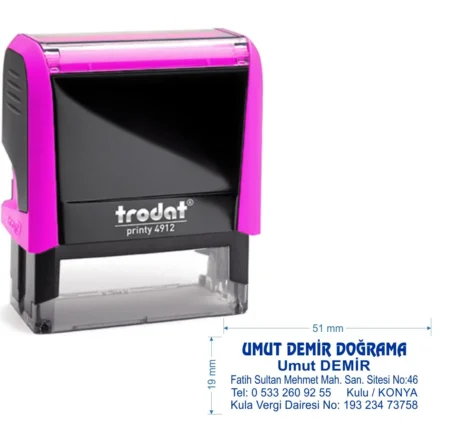 Trodat 4912 Kişiye Özel Firma ve Şirket Kaşesi