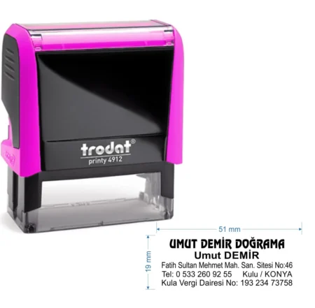 Trodat 4912 Kişiye Özel Firma ve Şirket Kaşesi