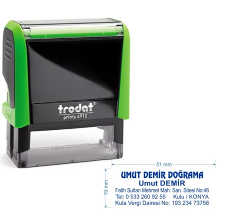 Trodat 4912 Kişiye Özel Firma ve Şirket Kaşesi