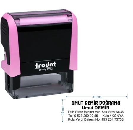 Trodat 4912 Kişiye Özel Firma ve Şirket Kaşesi