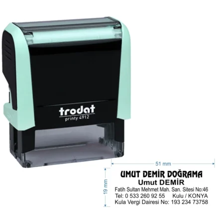Trodat 4912 Kişiye Özel Firma ve Şirket Kaşesi