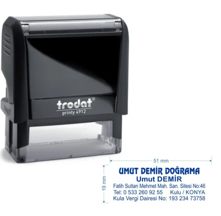 Trodat 4912 Kişiye Özel Firma ve Şirket Kaşesi