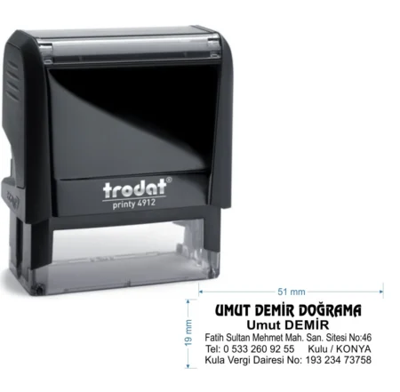 Trodat 4912 Kişiye Özel Firma ve Şirket Kaşesi