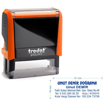 Trodat 4912 Kişiye Özel Firma ve Şirket Kaşesi