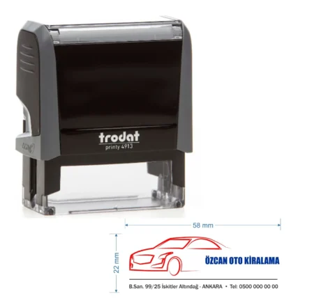 Trodat 4913 Kişiye Özel Renkli Firma ve Şirket Kaşesi