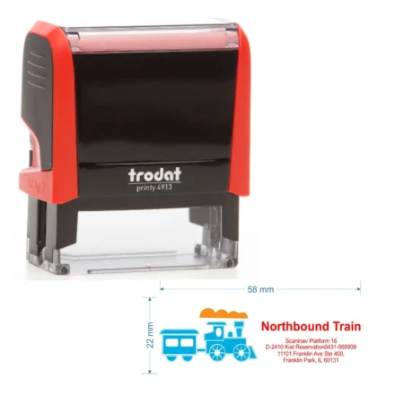 Trodat 4913 Kişiye Özel Renkli Firma ve Şirket Kaşesi