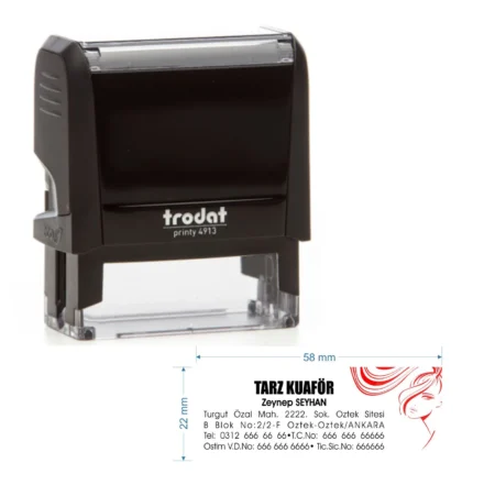 Trodat 4913 Kişiye Özel Renkli Firma ve Şirket Kaşesi