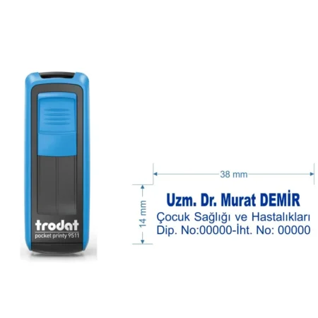 Trodat 9512 Cep Tipi Kişiye Özel  Firma ve Şirket Kaşesi