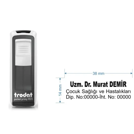 Trodat 9512 Cep Tipi Kişiye Özel  Firma ve Şirket Kaşesi