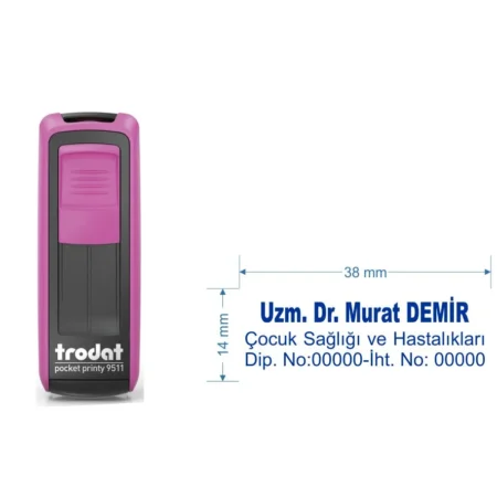 Trodat 9512 Cep Tipi Kişiye Özel  Firma ve Şirket Kaşesi