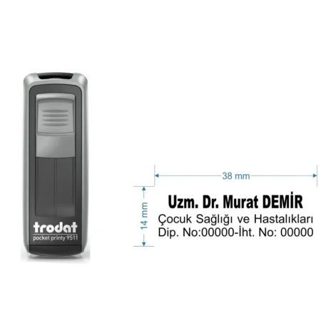 Trodat 9512 Cep Tipi Kişiye Özel  Firma ve Şirket Kaşesi
