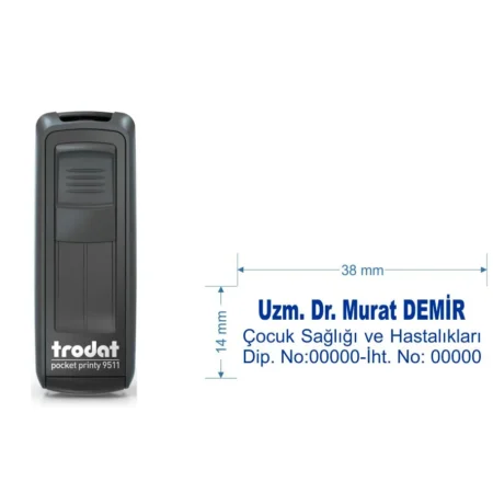 Trodat 9512 Cep Tipi Kişiye Özel  Firma ve Şirket Kaşesi