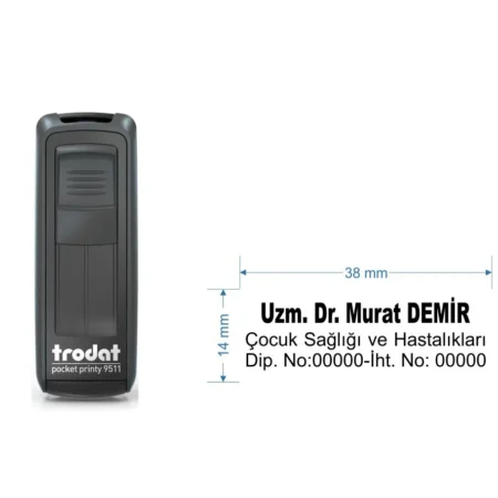 Trodat 9512 Cep Tipi Kişiye Özel  Firma ve Şirket Kaşesi