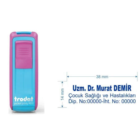 Trodat 9512 Cep Tipi Kişiye Özel  Firma ve Şirket Kaşesi