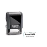 Trodat 4910 Kişiye Özel İsim, Makam Ve Ünvan Kaşesi  Baskı Alanı 26 x 10 mm'dir.