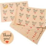 Kraft Made with love - Hand Made Etiketi 10 Adet