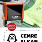 Trodat 4912 Kişiye Özel Neon Renk Tekstil Kaşesi